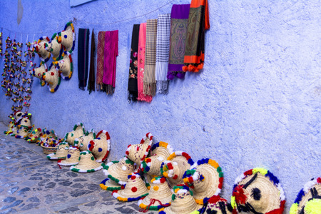 Blue city of Morocco, Chefchaouenの写真素材