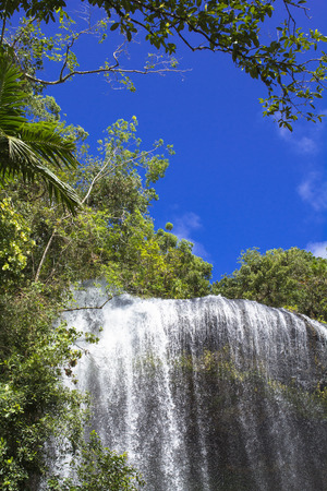 Waterfall of Palau' grace Maoの写真素材