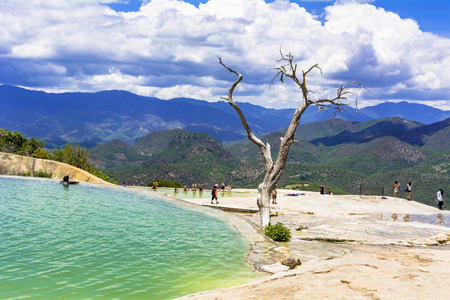 Scenic area of Oaxaca, hierve El Aguaの写真素材