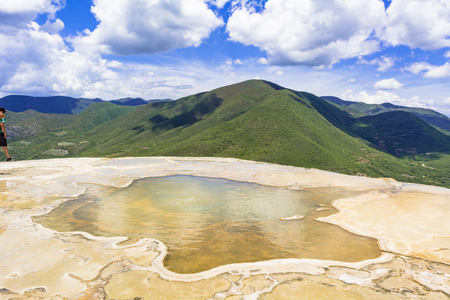 Scenic area of Oaxaca, hierve El Aguaの写真素材