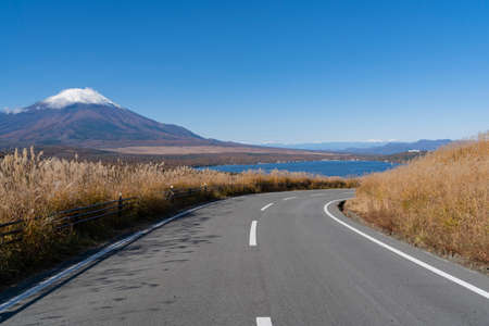 The road to Mt. Fujiの写真素材