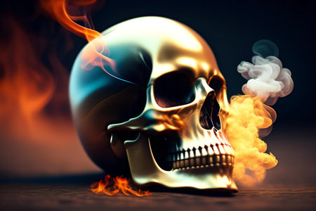 Close-up of a fox with a laptop on a green background. 3d renderの素材