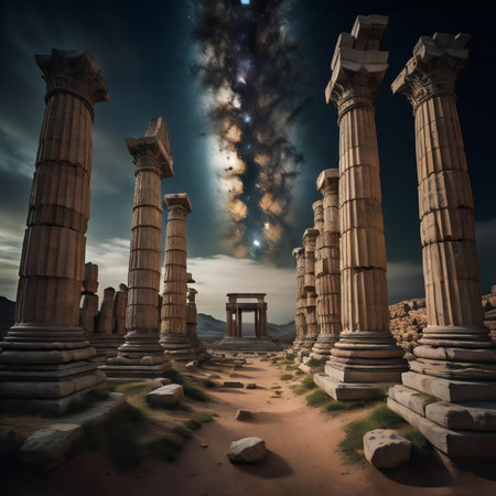 Ruins of ancient city of Persepolis. generative aiの素材
