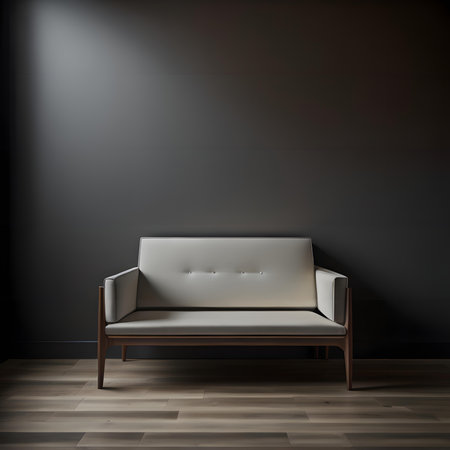 Modern interior with a sofa. 3d rendering. Mock up.の素材