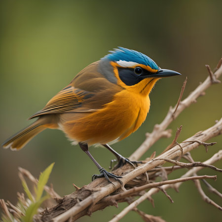 Orange-headed Bulbul (Cyornis rubecula)の素材