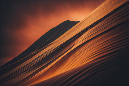 abstract background of a curved sand dune in Arizona, generative aiの素材
