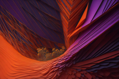 abstract geometric composition,digital art works. generative aiの素材