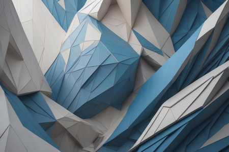 abstract low poly origami background with geometric shapes. generative aiの素材