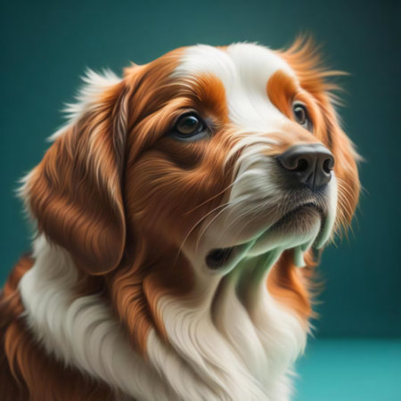 Portrait of a beautiful Nova Scotia Duck Tolling Retriever dog. generative aiの素材