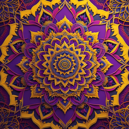 Mandala pattern. Vintage decorative elements. Hand drawn oriental background. ai generativeの素材