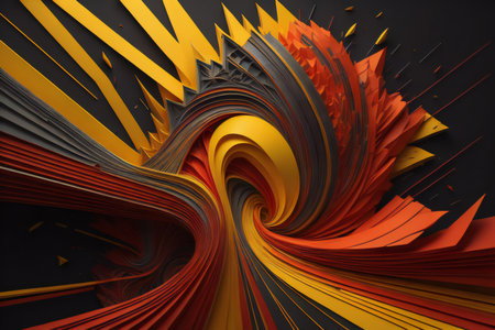 abstract geometric composition,digital art works. generative aiの素材