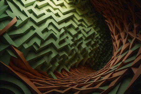 Abstract chaotic structure. Creative background with empty space. generative aiの素材