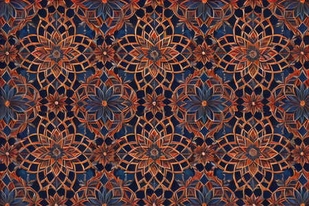 Abstract fractal composition with various geometrical shapes. ai generativeの素材