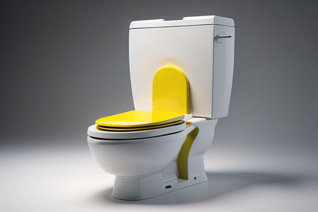 toilet bowl in modern bathroom. ai generativeの素材