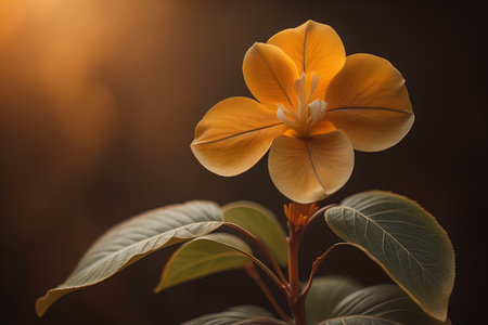 Close up of a blooming colorful flowers in springtime. Close-up. ai generativeの素材