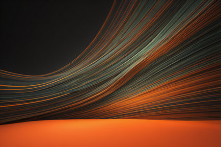 abstract background with smooth lines and space. generative aiの素材