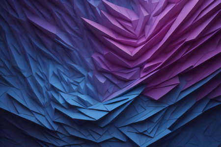 abstract geometric shapes in blue and violet colors. ai generatedの素材