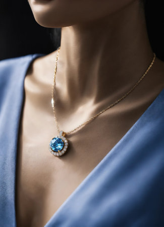 Diamond jewelry luxury and fashion jewelry. ai generative.の素材