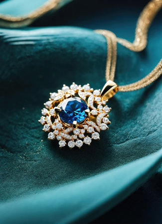 Diamond jewelry luxury and fashion jewelry. ai generative.の素材