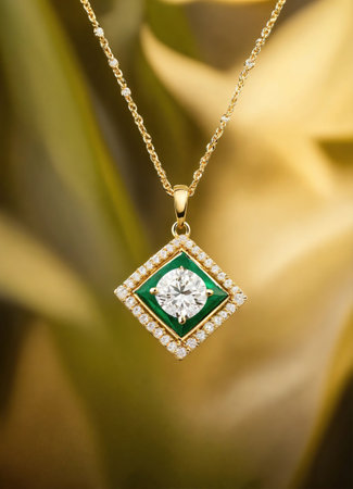 Diamond jewelry luxury and fashion jewelry. ai generative.の素材