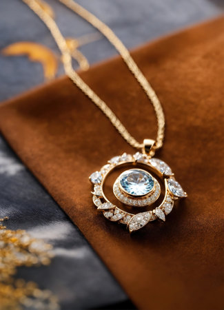 Diamond jewelry luxury and fashion jewelry. ai generative.の素材