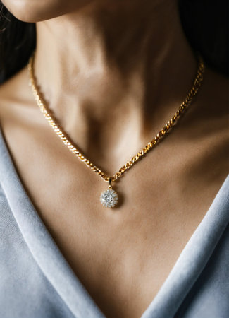 Diamond jewelry luxury and fashion jewelry. ai generative.の素材