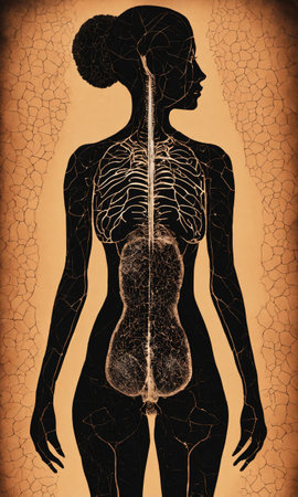 Psychedelic photo of a woman. Abstract Illustration. Vector illustration. ai generative.の素材