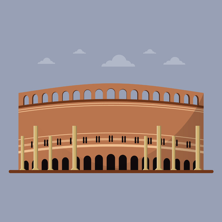Gaddaffi Stadium  - Landmark of Lahore Pakistanのイラスト素材