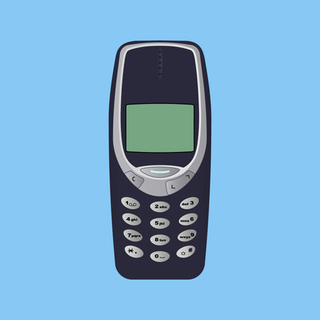 Old Mobile Phone - Vector Design