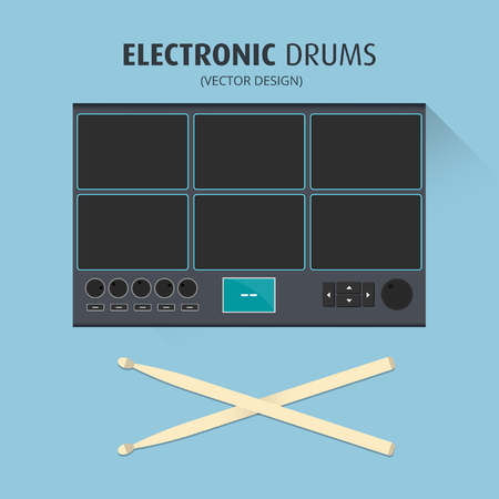 Electronic Drums - Vector Designのイラスト素材