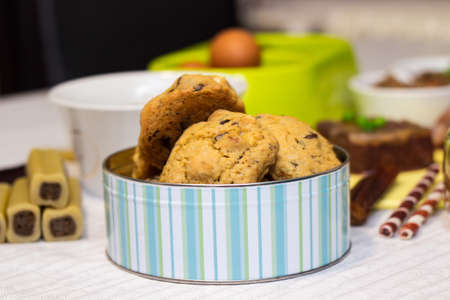 Preparing natural organic food for pets at home. Raw ingredients for pet food in bowlの写真素材