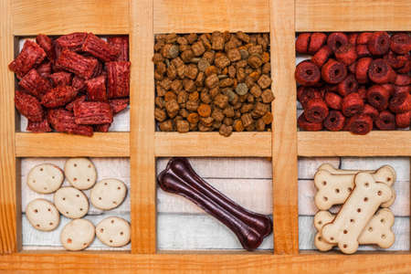 Dog treats and biscuitsの写真素材