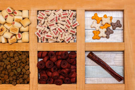 Dog treats and biscuitsの写真素材
