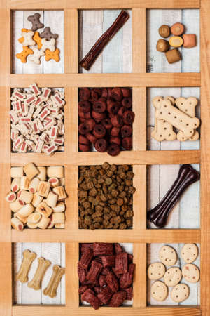 Dog treats and biscuitsの写真素材