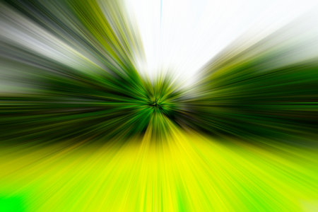 Green wave abstract background. Dreamy smooth abstract green backgroundの写真素材