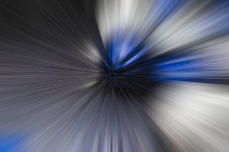 Spiral variation of blue blurred gradient background textureの写真素材