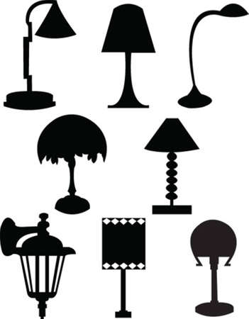 lamp collectionのイラスト素材