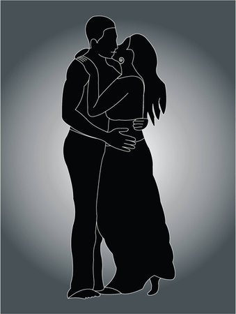 boyfriend and girlfriend - vectorのイラスト素材