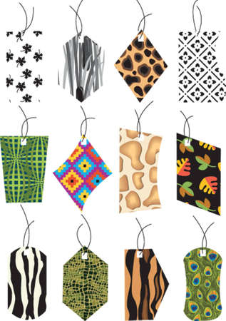 fabric labels のイラスト素材