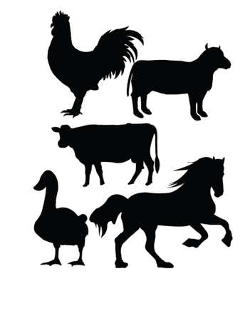 domestic animals collection - vectorのイラスト素材
