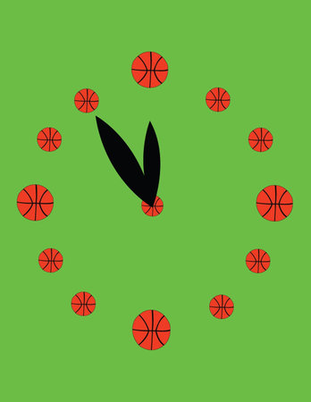 watch basketball - vector