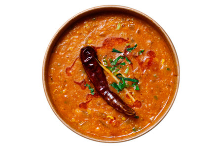 Indian food on a white background, photo for menu