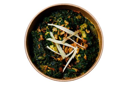 Indian food on a white background, photo for menuの写真素材