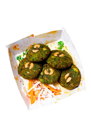 Indian food on a white background, photo for menu