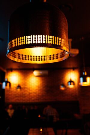 Decoration in the Indian style. Lamps in an Indian restaurantの写真素材
