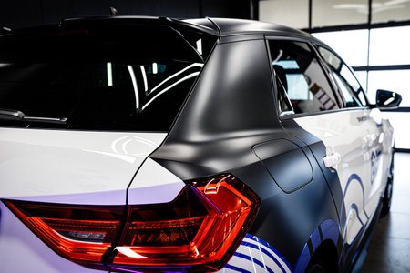 Car tinting, color change, detailing, protective filmの写真素材