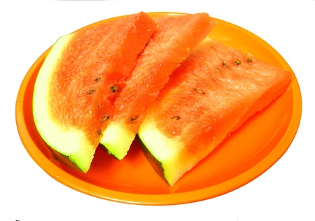 ready for eat water melon sliceの写真素材