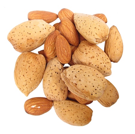 The fruit of the almond is not a true nut, but a drupeの写真素材