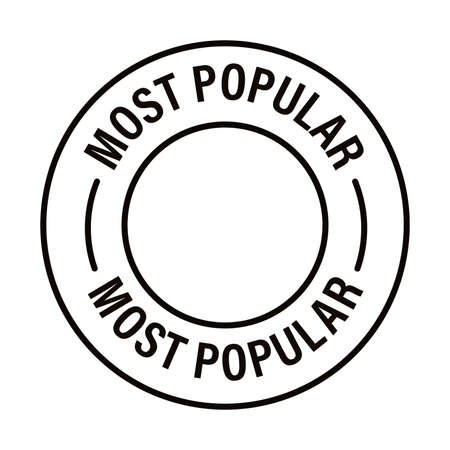 most popular vector icon isolated on white backgroundのイラスト素材