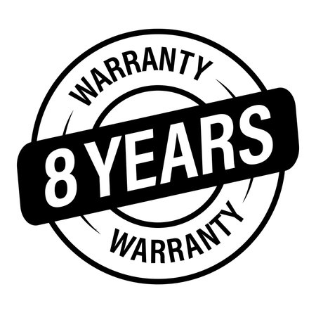 eight years warranty vector iconのイラスト素材